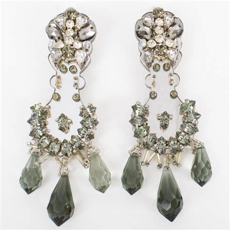 prada dangle earrings|Prada Crystal Earrings .